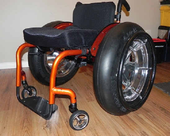 Fauteuil roulant avec roues de buggy